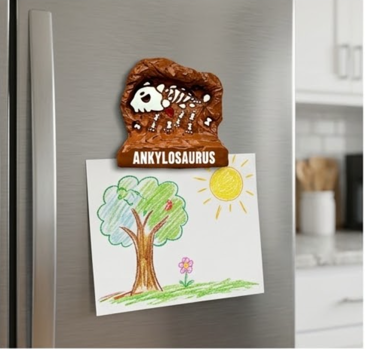Resin Fridge Magnets - Ankylosaurus