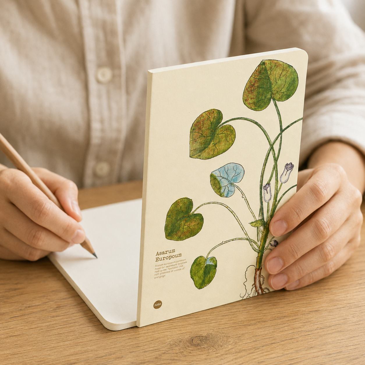 Asarum Europaeum illustrated herb journal lifestyle image
