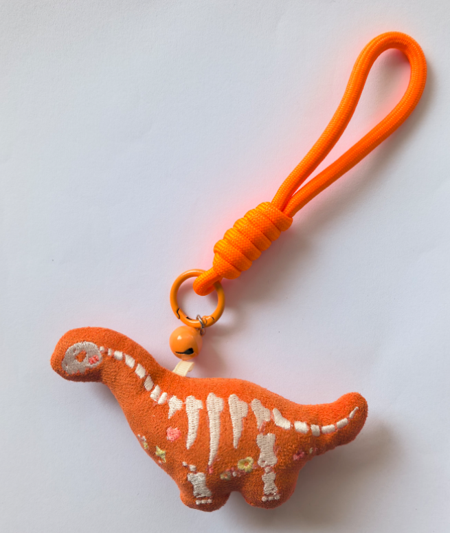 Dinosaur Plush Badge / Fridge Magnet — Brachiosaurus