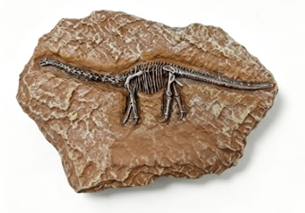Dinosaur Fossil Fridge Magnet - 3.51 x 2.43 in baseline product image