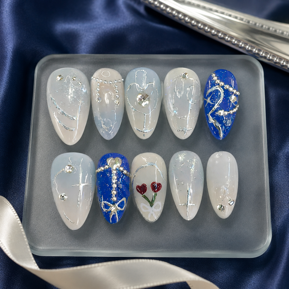 The Midnight Promenade Press-On Nails — Pride and Prejudice Collection