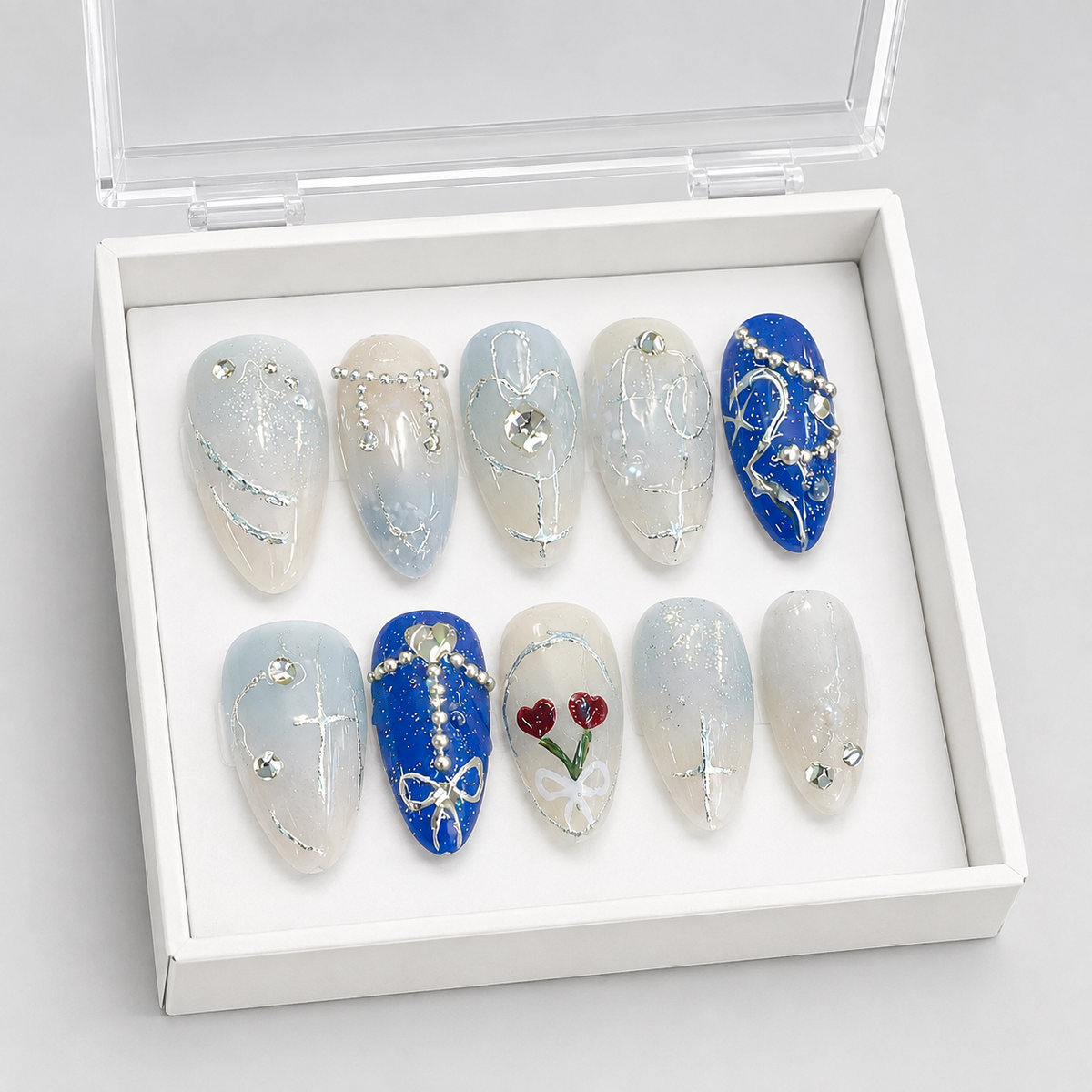 The Midnight Promenade Press-On Nails — Pride and Prejudice Collection