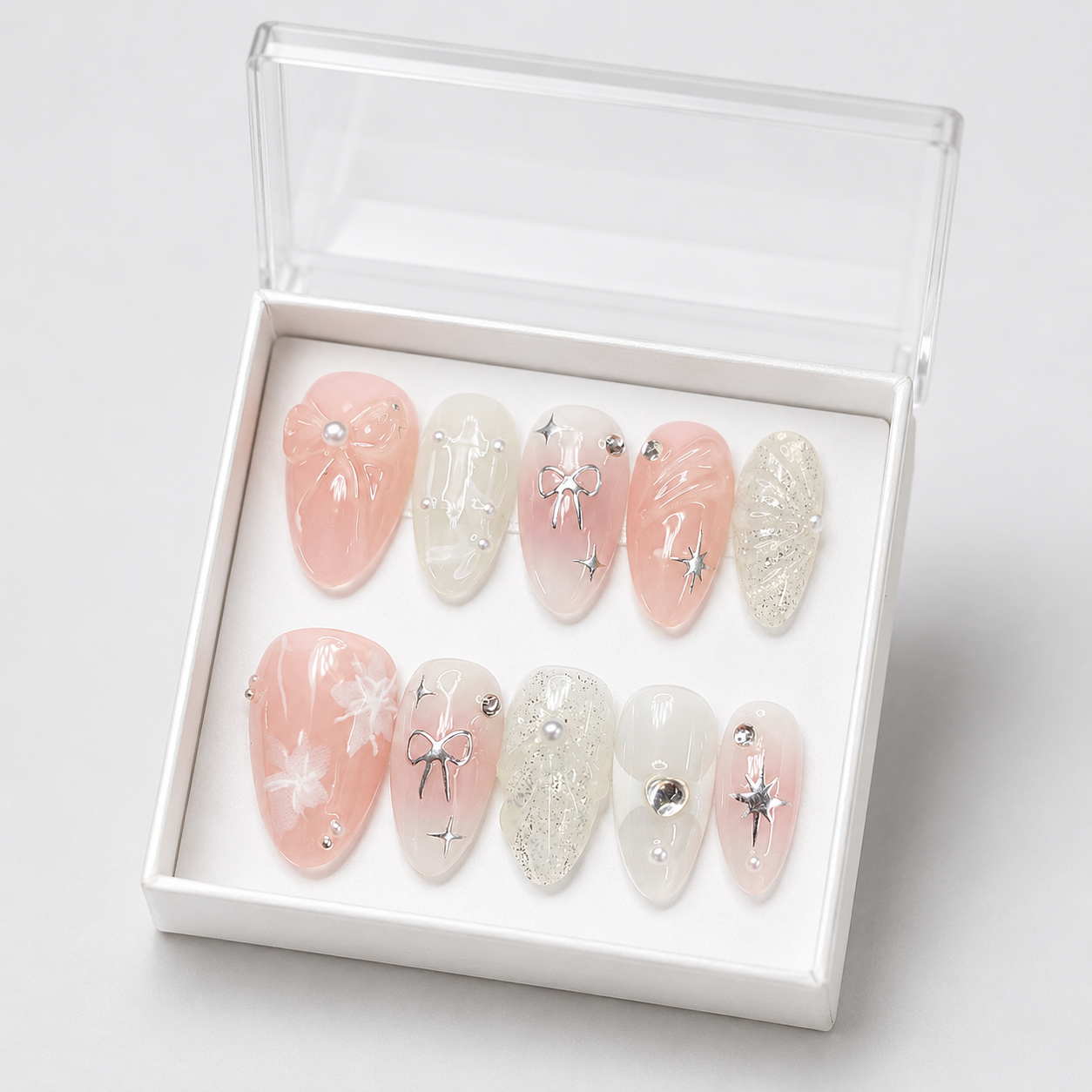 The Netherfield Ribbons Press-On Nails — Pride and Prejudice Collection