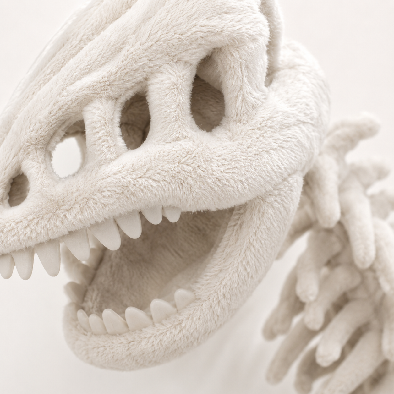 Kids dinosaur skeleton plush headgear lifestyle image