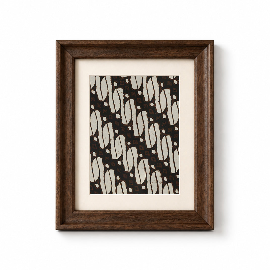 Indonesian Batik Wall Art - Parang