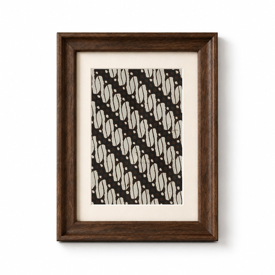 Indonesian Batik Wall Art - Parang