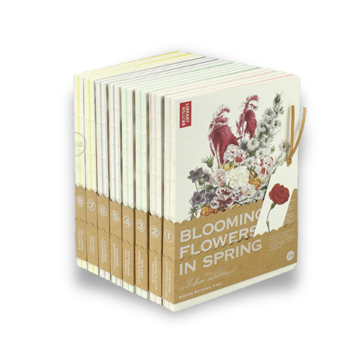 Botanical Hardcover Journal - Blooming Flowers in Spring