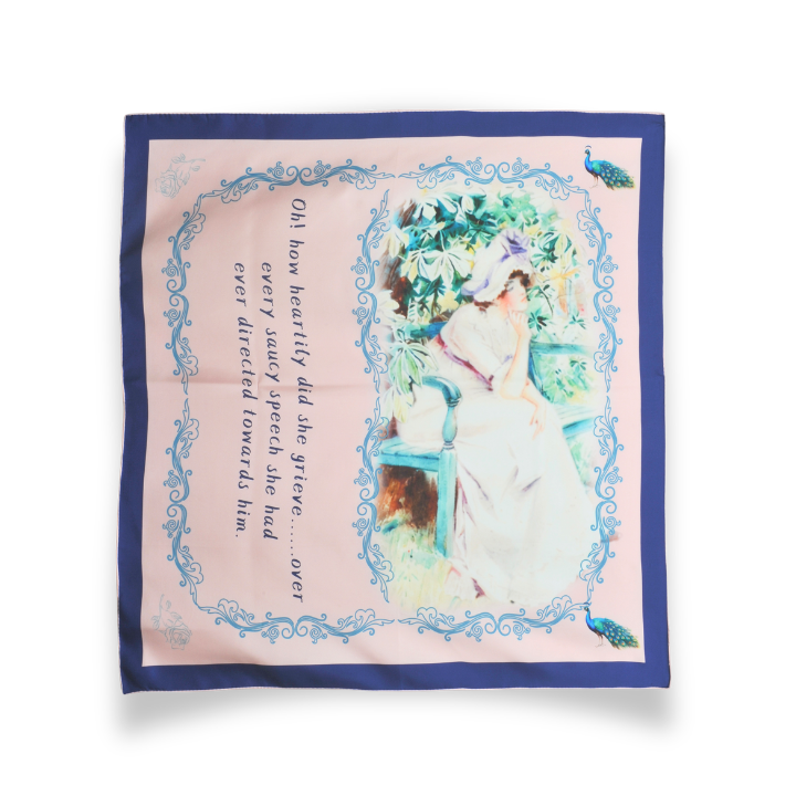Longbourn Regret 90cm Silk Scarf | Literary Gifts for Her