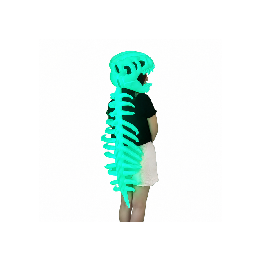 Dinosaur Skeleton Plush Headgear — Kids, Glow-in-the-Dark