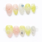 Golden Gorse Handmade Press-On Nails A Bit of Art CORP