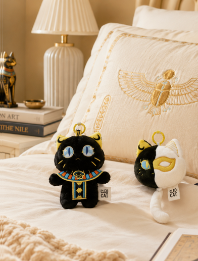 Cleocat - Cleopatra-Inspired Royal Cat Plush Charm lifestyle 03