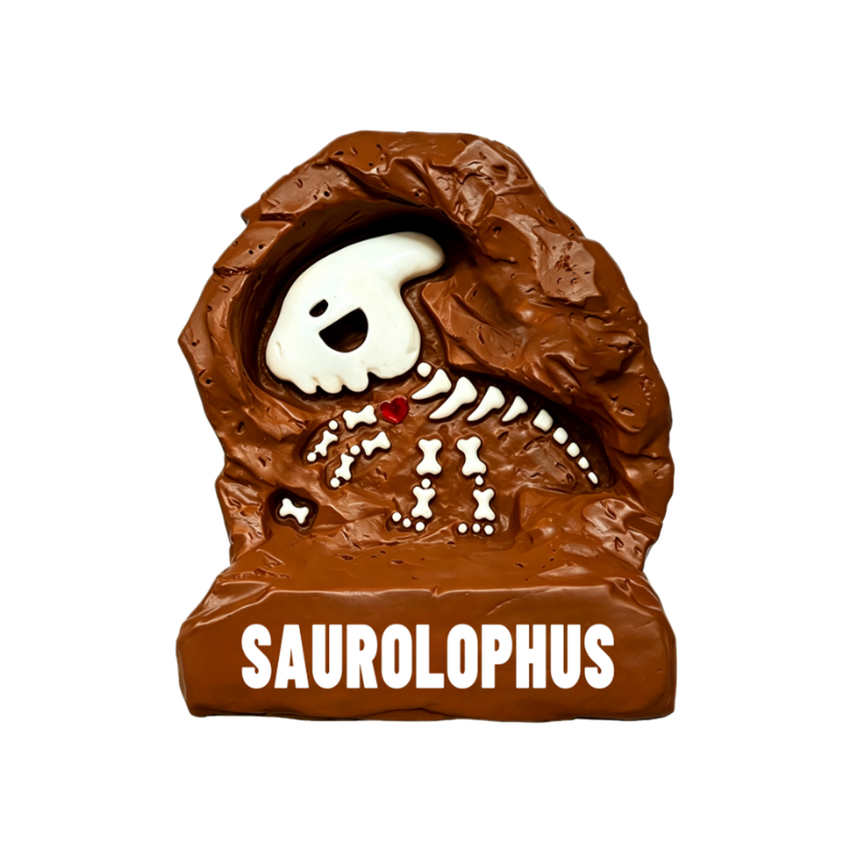 Resin Fridge Magnets - Saurolophus