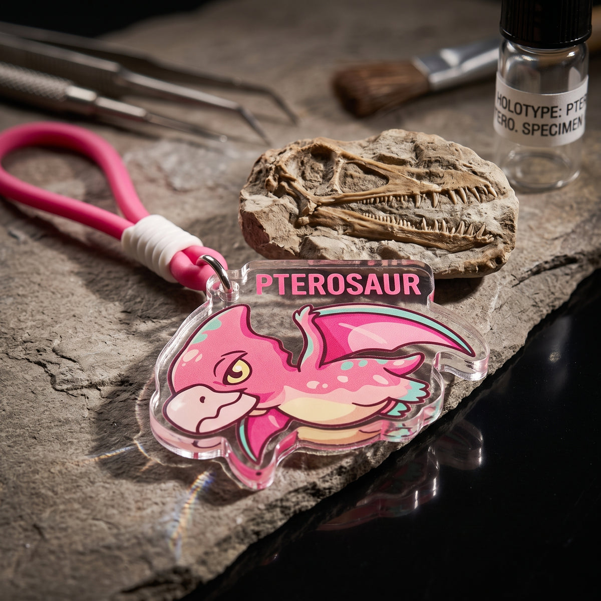 Dinosaur Acrylic Keychain — Pterosaur lifestyle 03