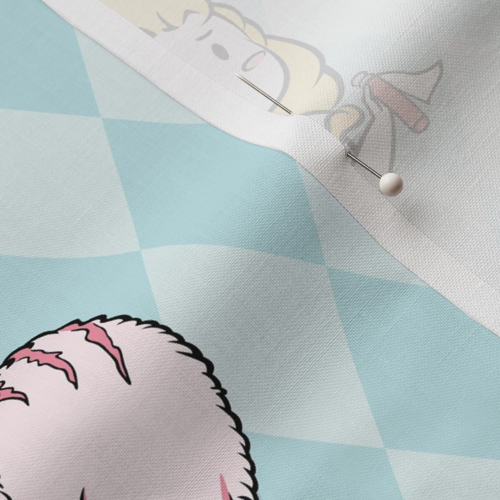 Nursery Alice Lewis Carroll Blue Argyle Literary Fabric DIY A Bit of Art