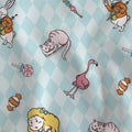 Nursery Alice Lewis Carroll Blue Argyle Literary Fabric DIY A Bit of Art