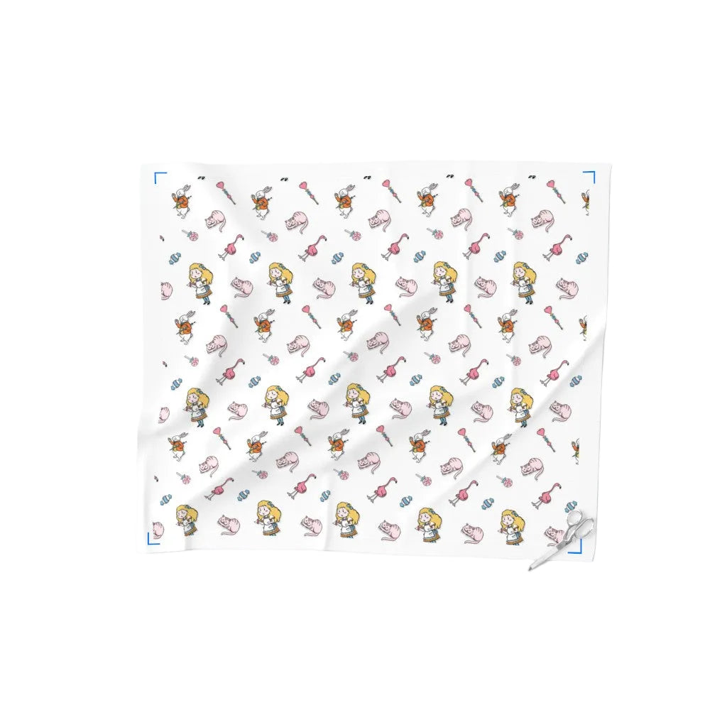 Nursery Alice Lewis Carroll Curious Icons White Literary Fabric DIY Creative Project A Bit of Art