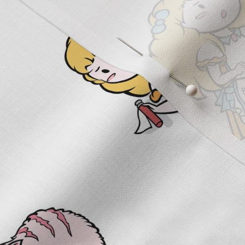 Nursery Alice Lewis Carroll Curious Icons White Literary Fabric DIY Creative Project A Bit of Art