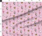 Nursery Alice Lewis Carroll Tea Party Pink Literary Fabric DIY A Bit of Art