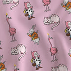 Nursery Alice Lewis Carroll Tea Party Pink Literary Fabric DIY A Bit of Art