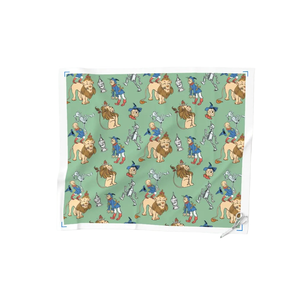 Wizard of Oz L. Frank Baum Emerald City Friends Green Literary Fabric DIY A Bit of Art