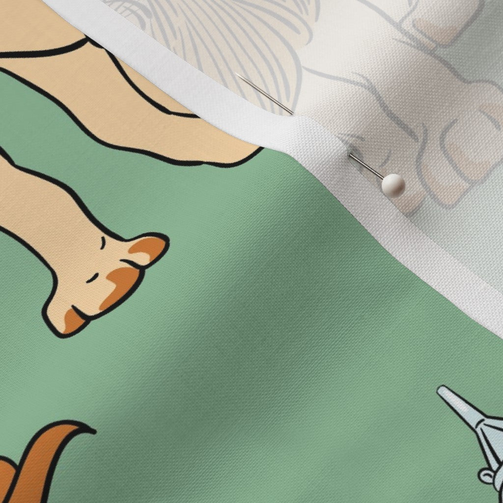 Wizard of Oz L. Frank Baum Emerald City Friends Green Literary Fabric DIY A Bit of Art