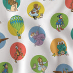 Wizard of Oz Storybook Icons Polka Dot Literary Fabric DIY A Bit of Art