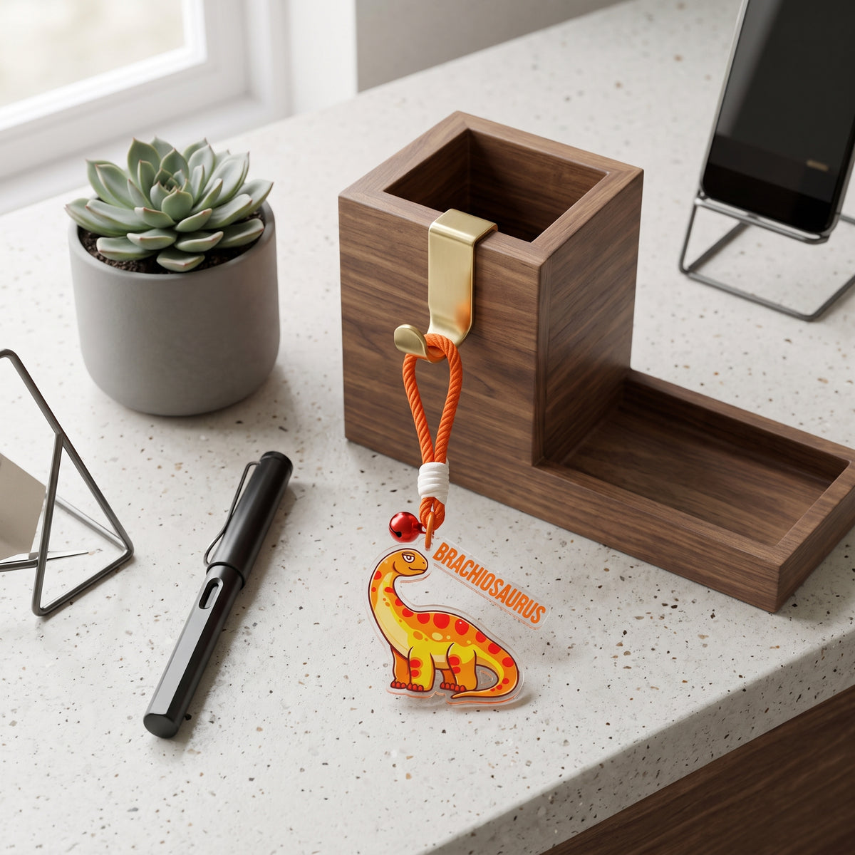 Dinosaur Acrylic Keychain — Brachiosaurus