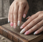 Wuthering Heights (Emily Bronte | The British Library) Young Cathy, Grange Morning: Pink-Blue Press-On Nails Literary Accessories A Bit of Art CORP
