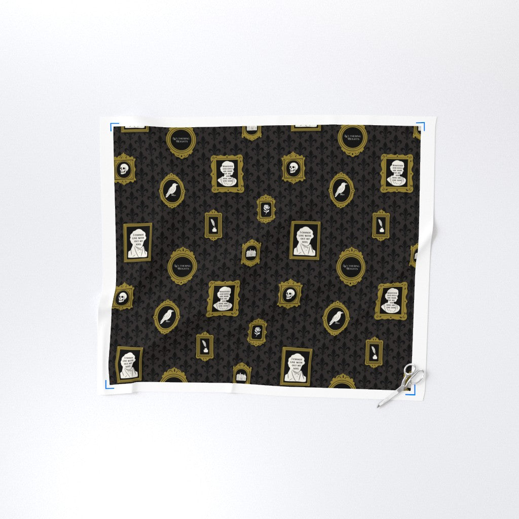 Wuthering Heights (Emily Bronte | The British Library) Love in Frames Fabric DIY spoonflower