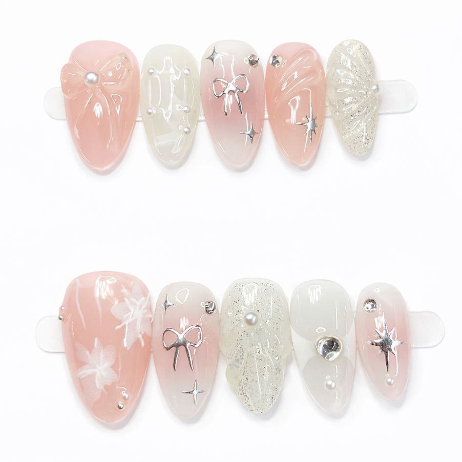 Netherfield Ribbons Press-on Nails | Everyday Fashion