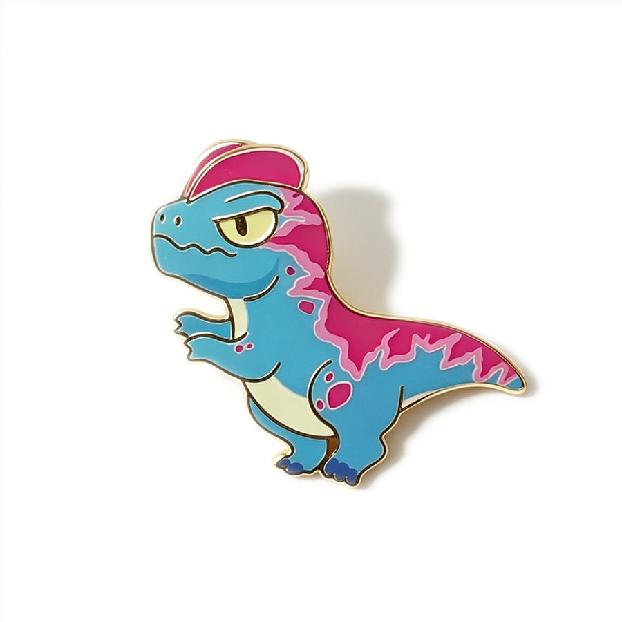 Metal Badge / Fridge Magnet — Dilophosaurus baseline image