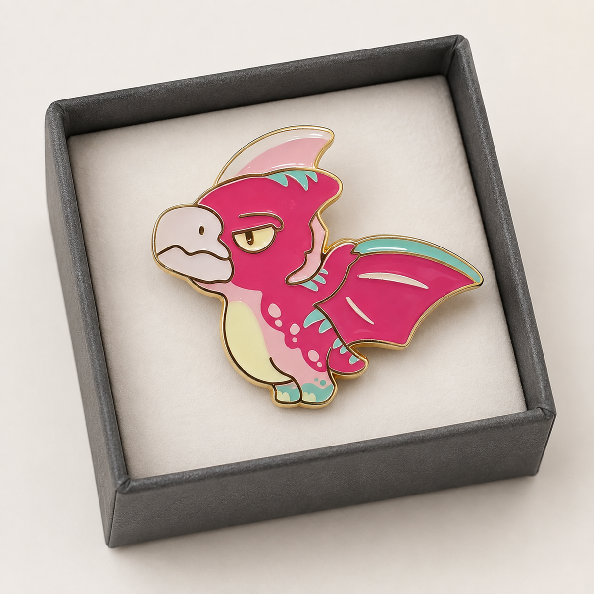 Deep Time Discoveries metal badge and fridge magnet — pte-packaging