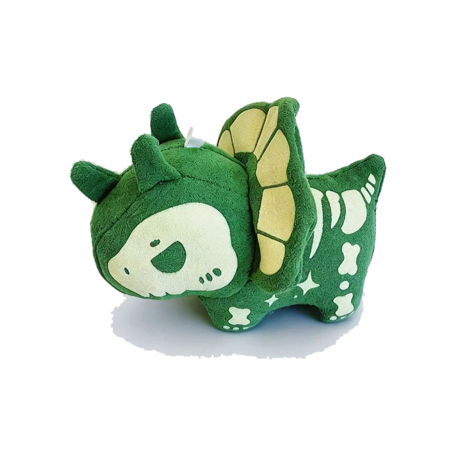 Glow-in-the-Dark Plush Charm — Triceratops baseline image