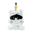 Mummy Meow Sit Mummy Cat Plush Charm on white background