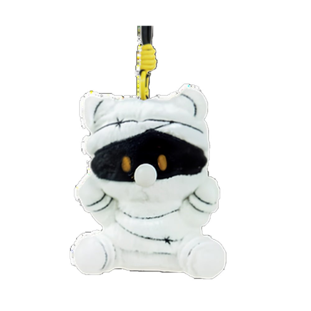 Mummy Meow Sit Mummy Cat Plush Charm on white background