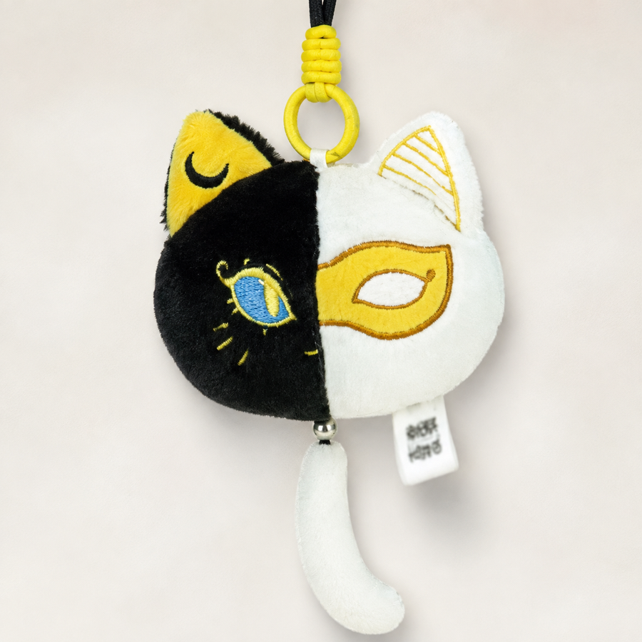 MaskMeow - Two-Tone Mask Cat Plush Charm baseline product image