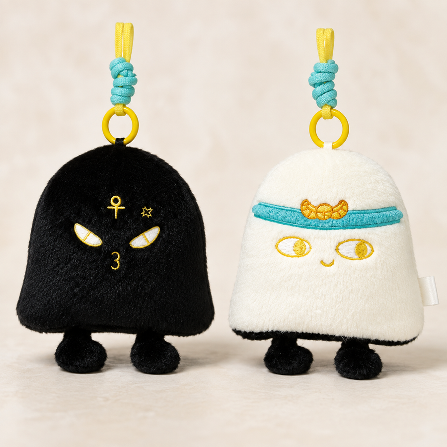 Little Medjed Duo - Ancient Egyptian Deity Squishy Plush Mini Charms baseline product image