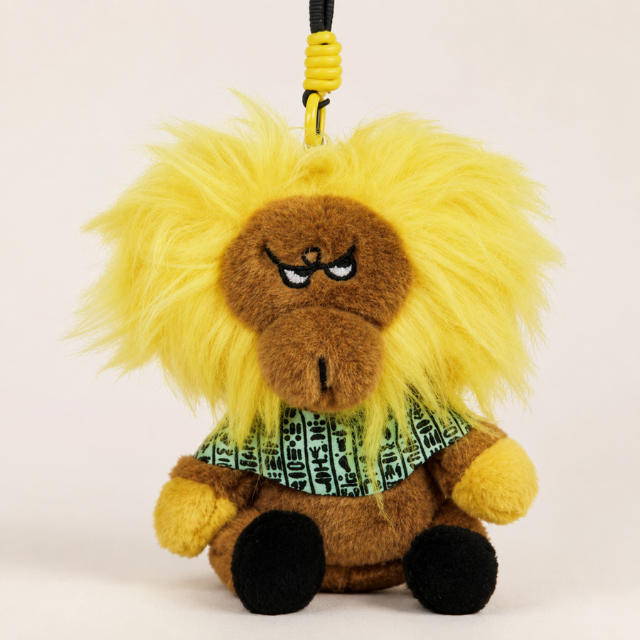 Sunny Babu Squeeze- Golden Baboon Squishy Plush Mini Charm baseline product image
