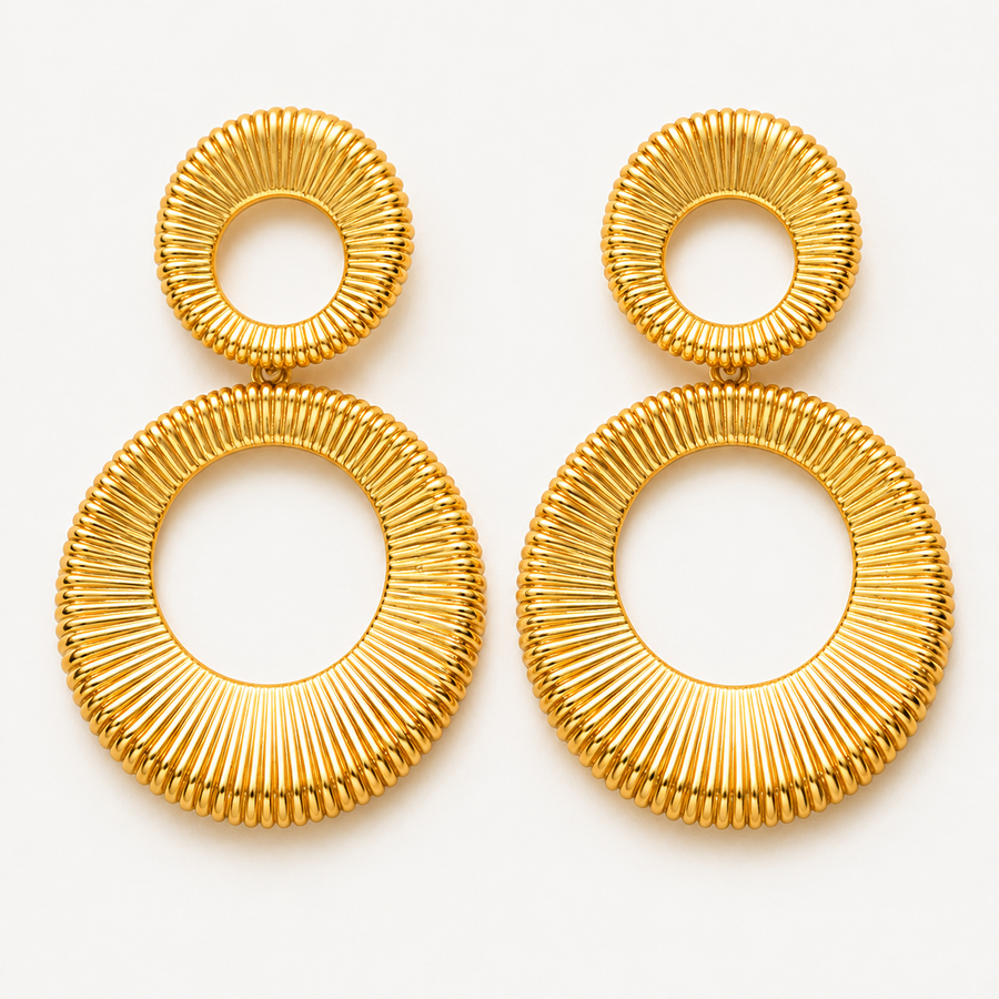 Double Hoop Earrings — Pharaoh’s Grace baseline product image