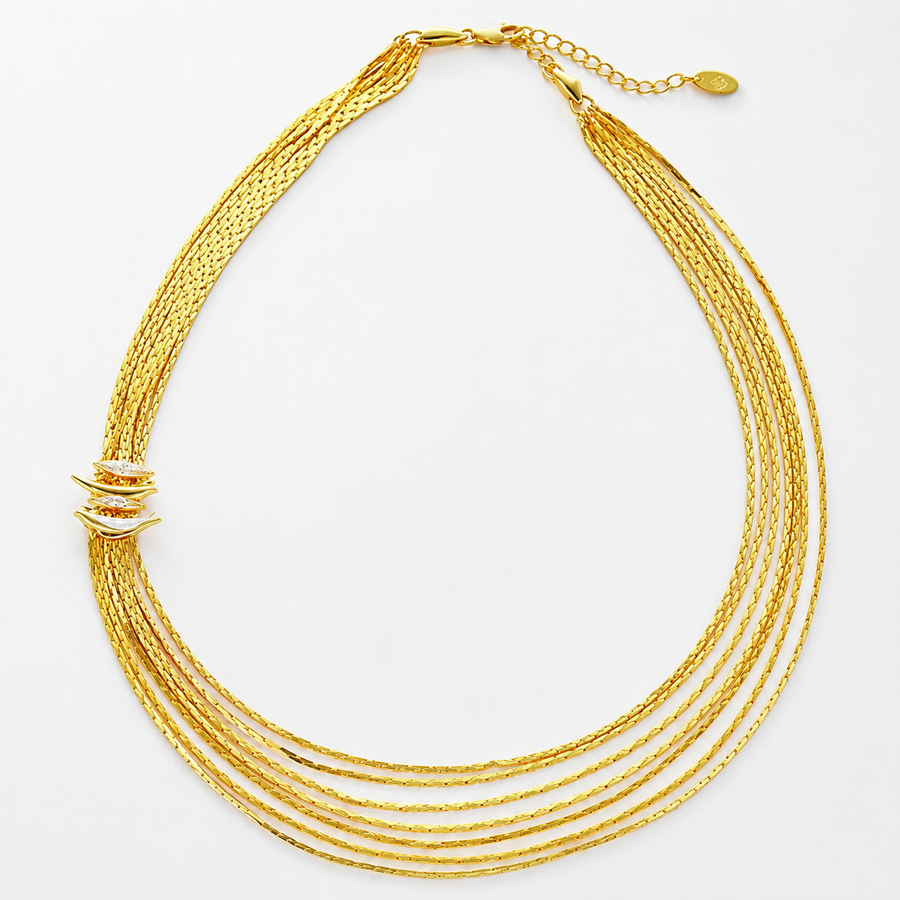 Layered Arc Necklace — Pharaoh’s Grace baseline product image