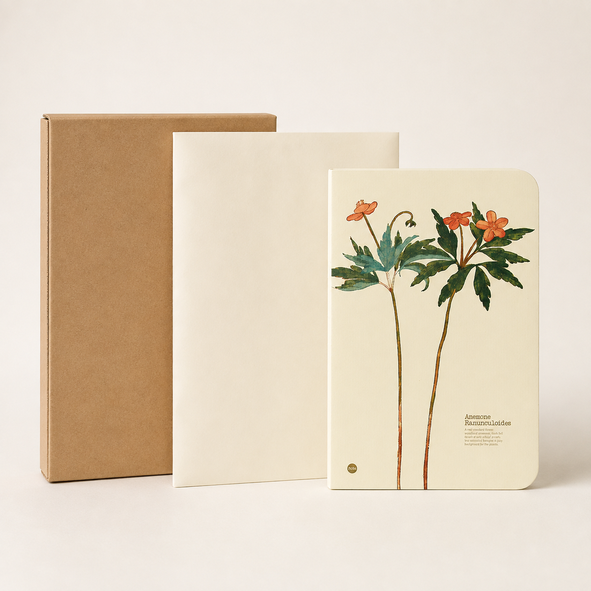 Anemone Ranunculoides illustrated herb journal packaging image
