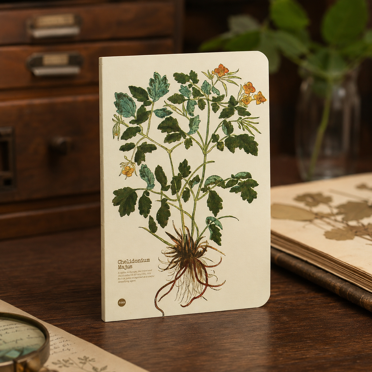 Chelidonium Majus illustrated herb journal lifestyle image