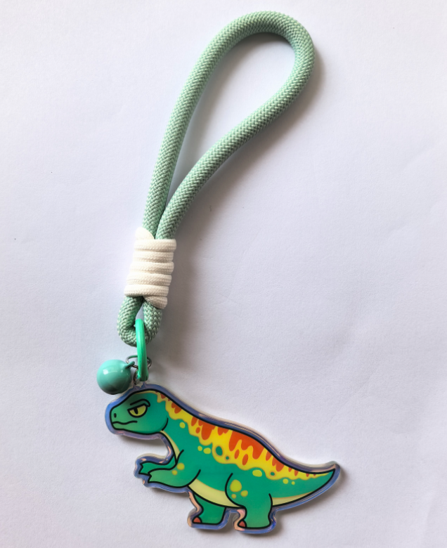Dinosaur Acrylic Keychain — Velociraptor