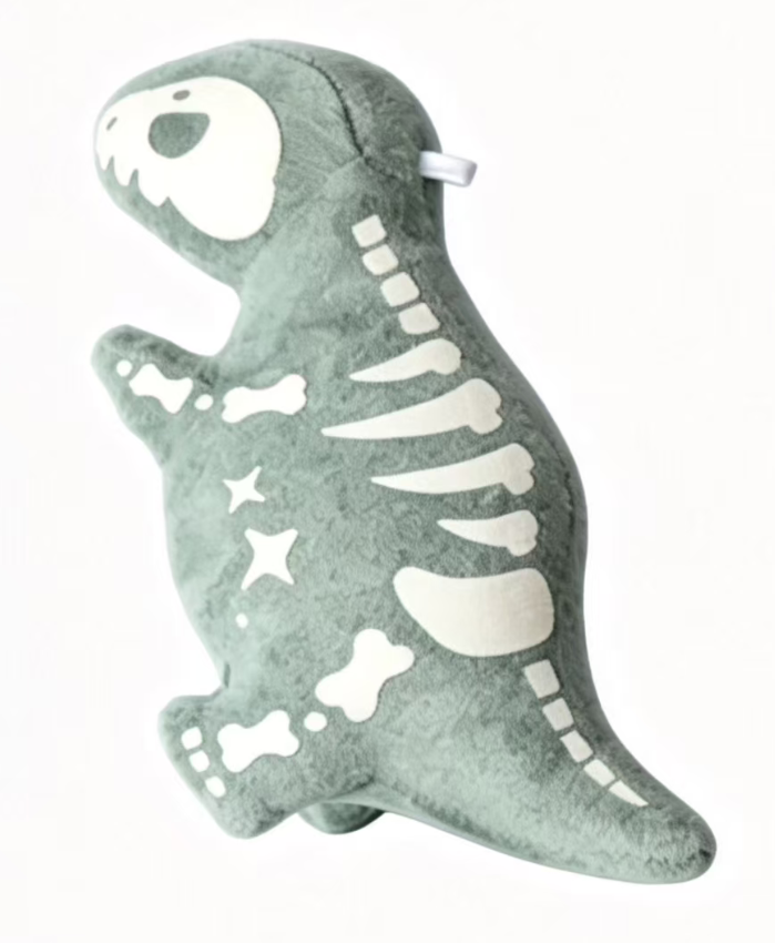 Glow-in-the-Dark Plush Charm — Lufengosaurus huenei