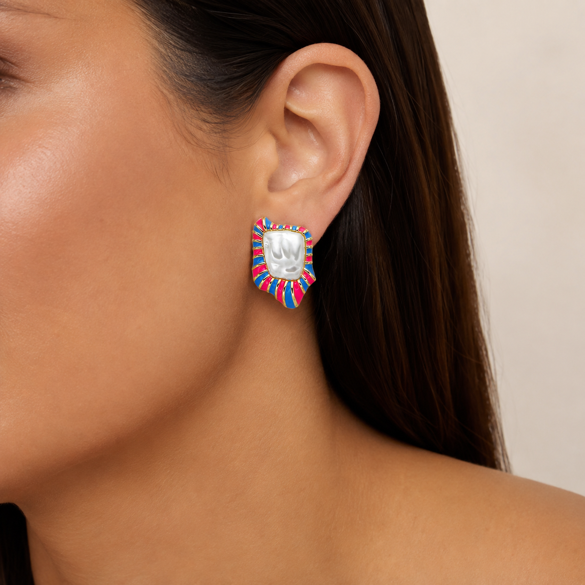 Nile Crown Earrings lifestyle 04