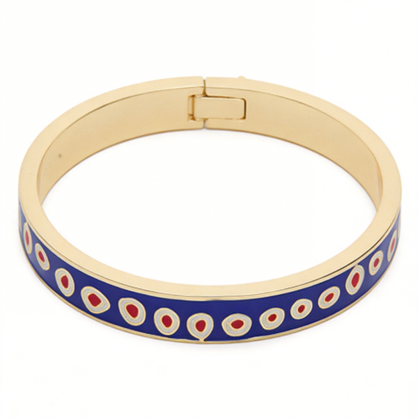 The MET X Lele Egyptian Enamel Lapis 400 Bangle