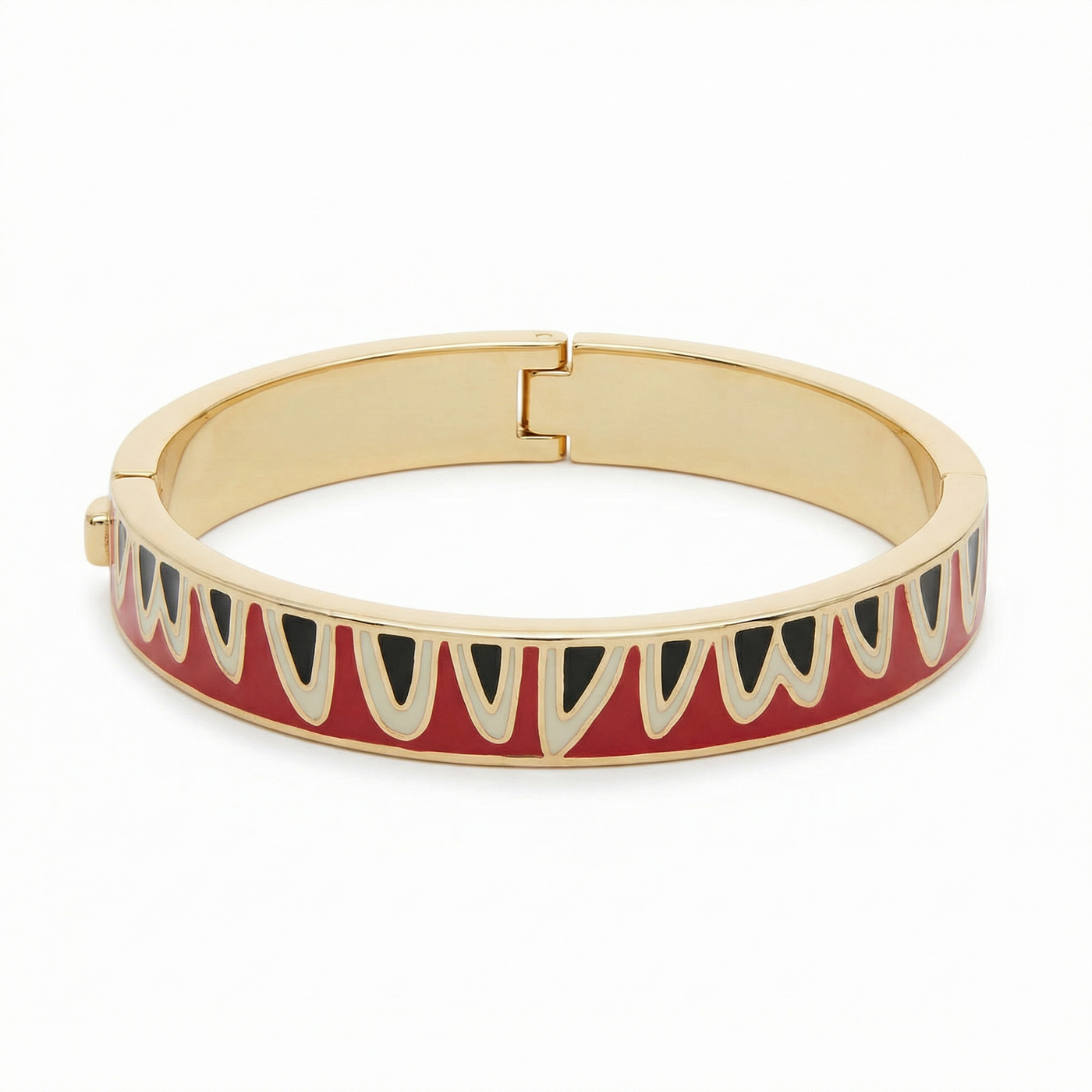 The Met x Lele Sadoughi Egyptian Carnelian 600 Enamel Bangle