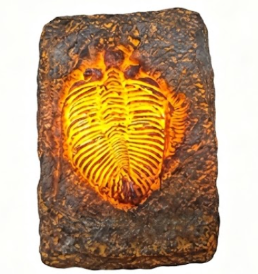 LED Dinosaur Fossil Fridge Magnet - 2.75 x 1.92 in