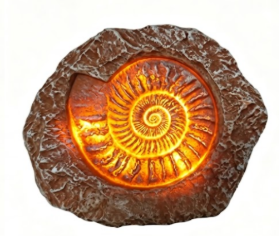 LED Dinosaur Fossil Fridge Magnet - 3.08 x 2.51 in baseline product image