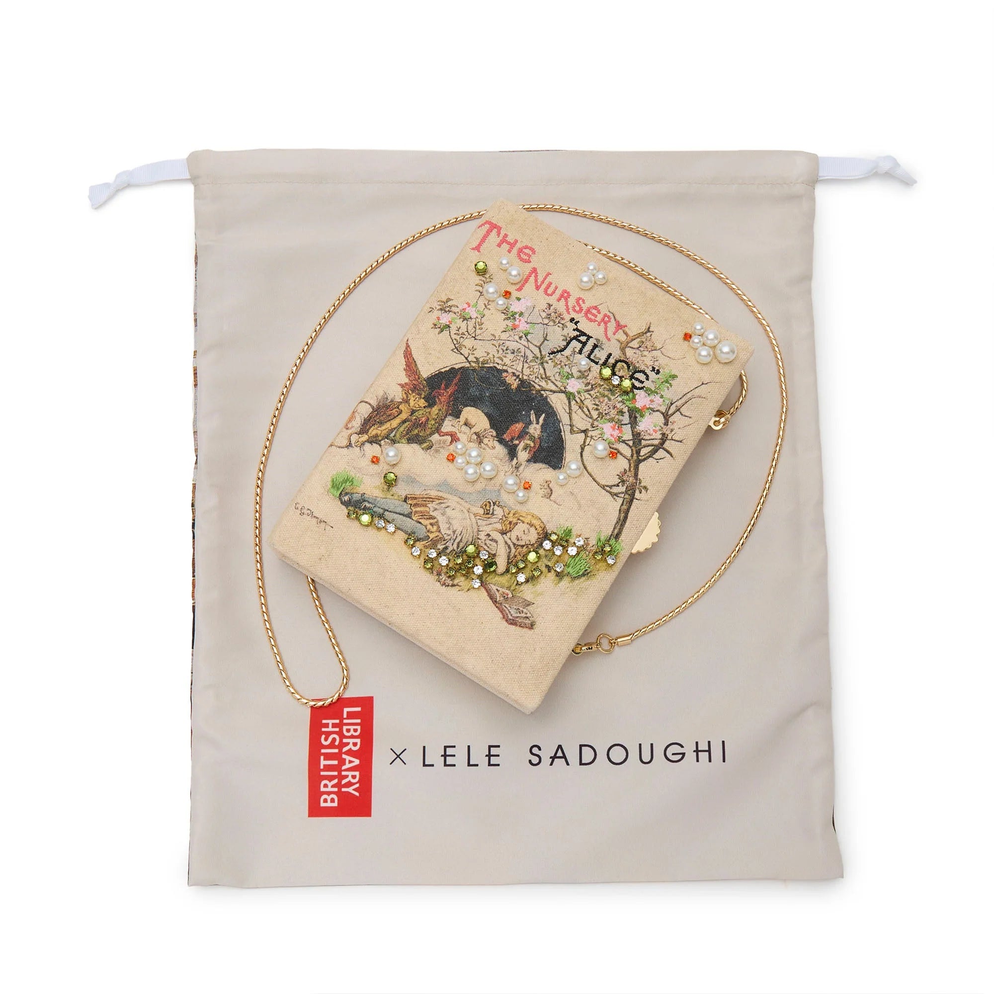 Ivory The Nursery Alice Book Clutch Lele Sadoughi